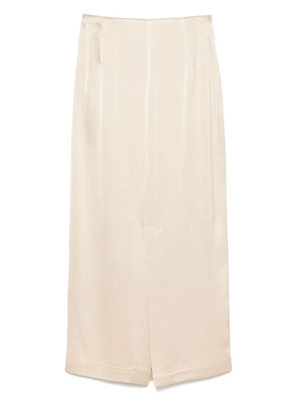 Alysi satin-finish skirt - Beige