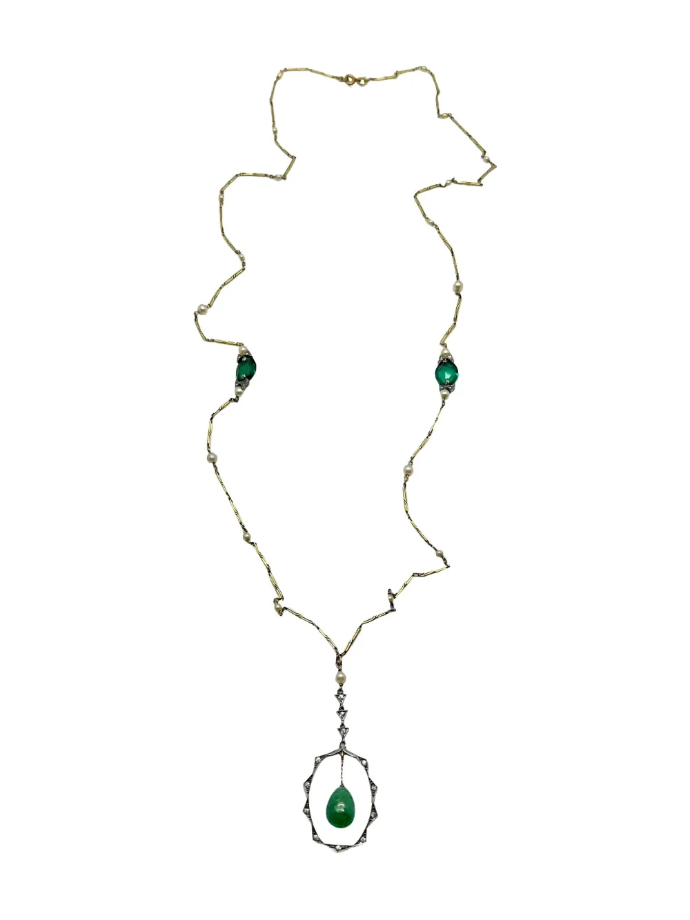 Jennifer Gibson Jewellery 1920s Art Deco Pearl necklace - Oro