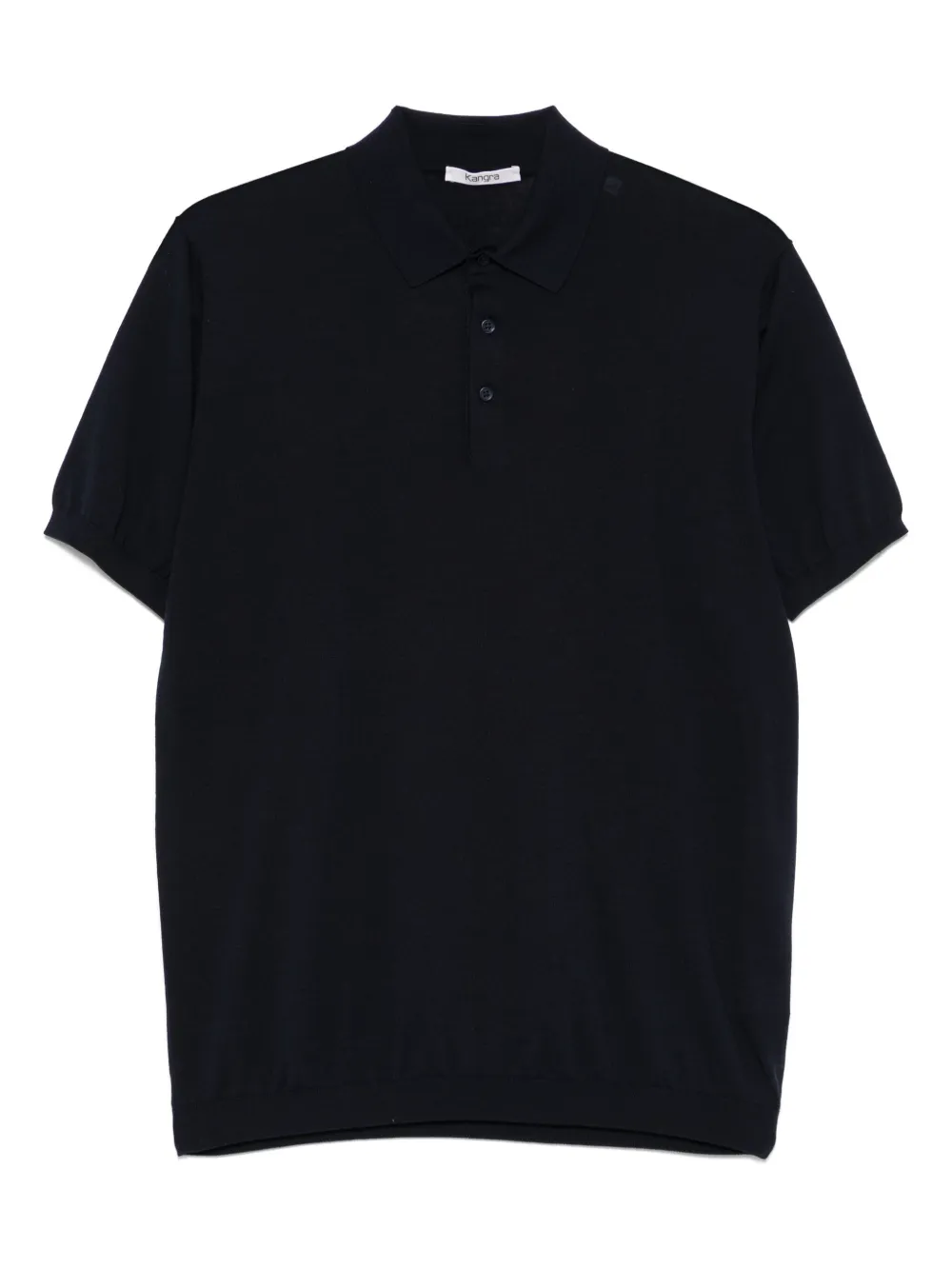 Kangra fine-knit polo shirt | Blue | Image 1