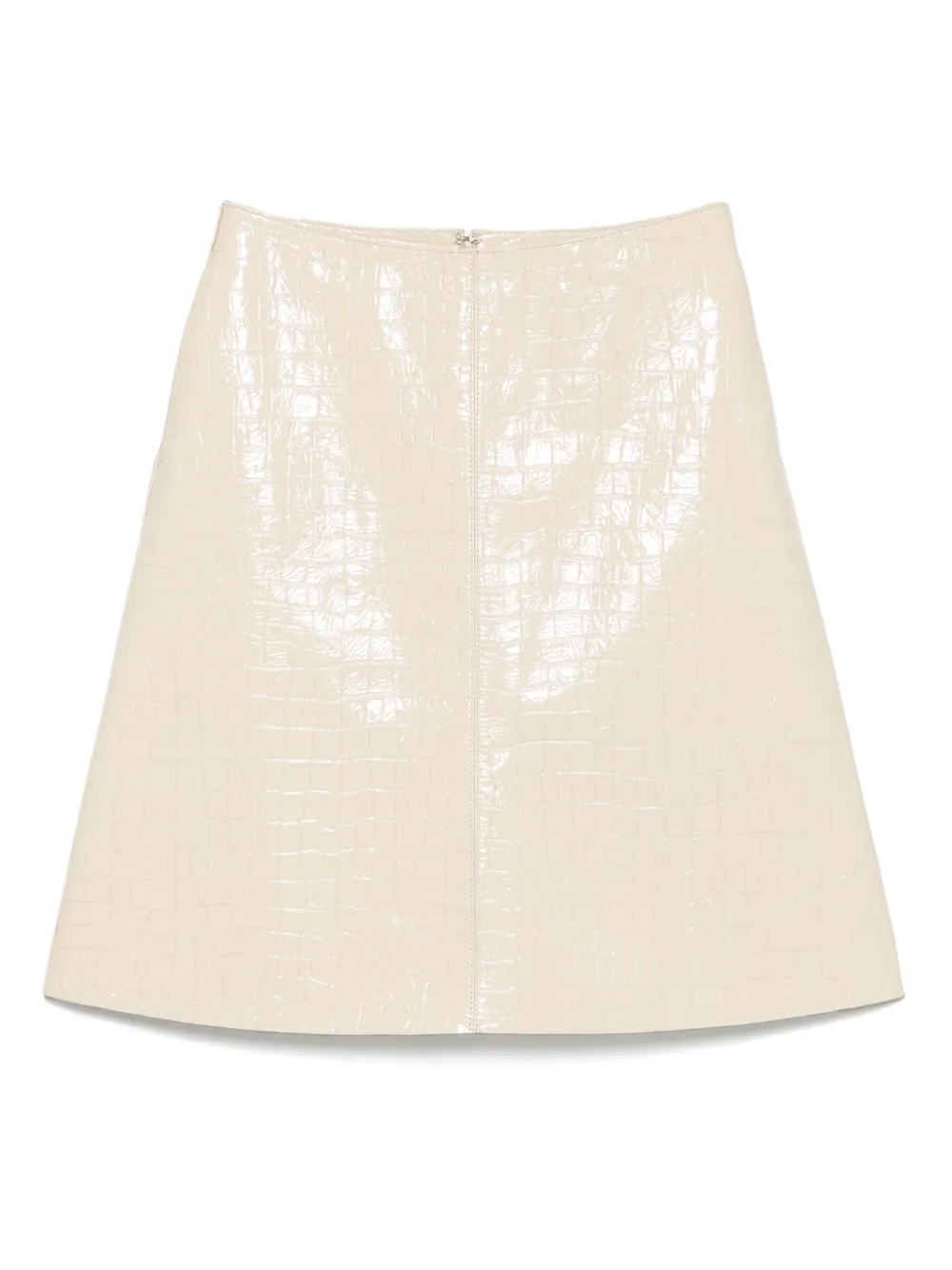 TOTEME Rok met krokodillen-reliëf Beige
