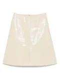 TOTEME crocodile-embossed skirt - Neutrals