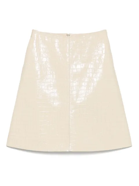 TOTEME crocodile-embossed skirt 
