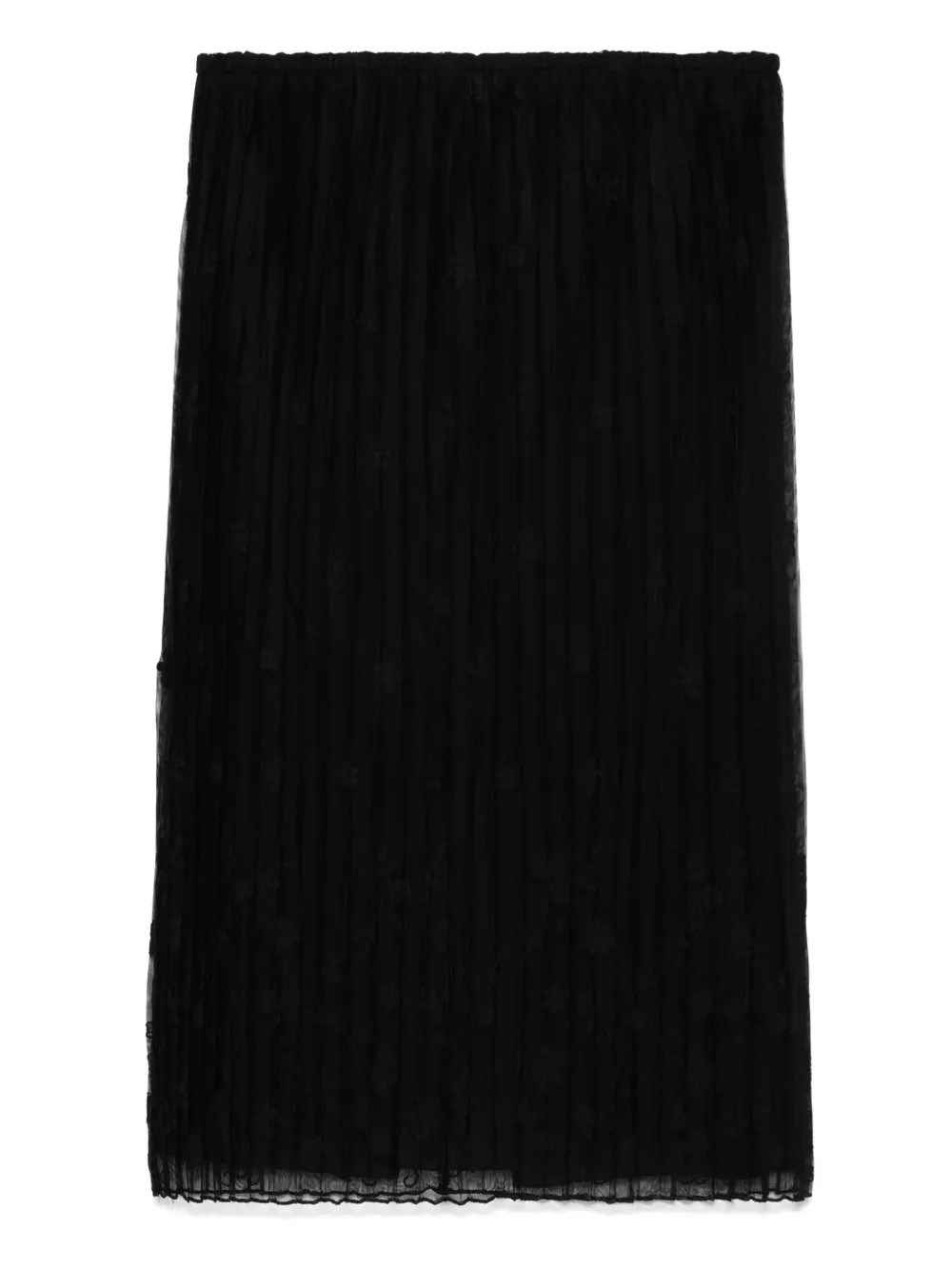 TOTEME Rok met bloemen borduursel Zwart