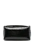 TOTEME crocodile-embossed clutch - Black