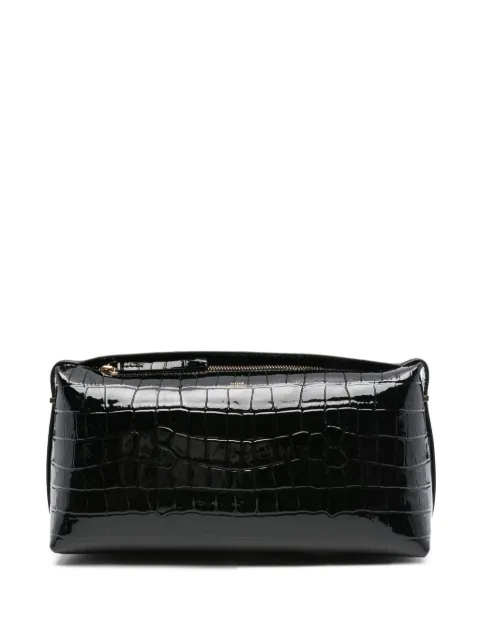 TOTEME crocodile-embossed clutch