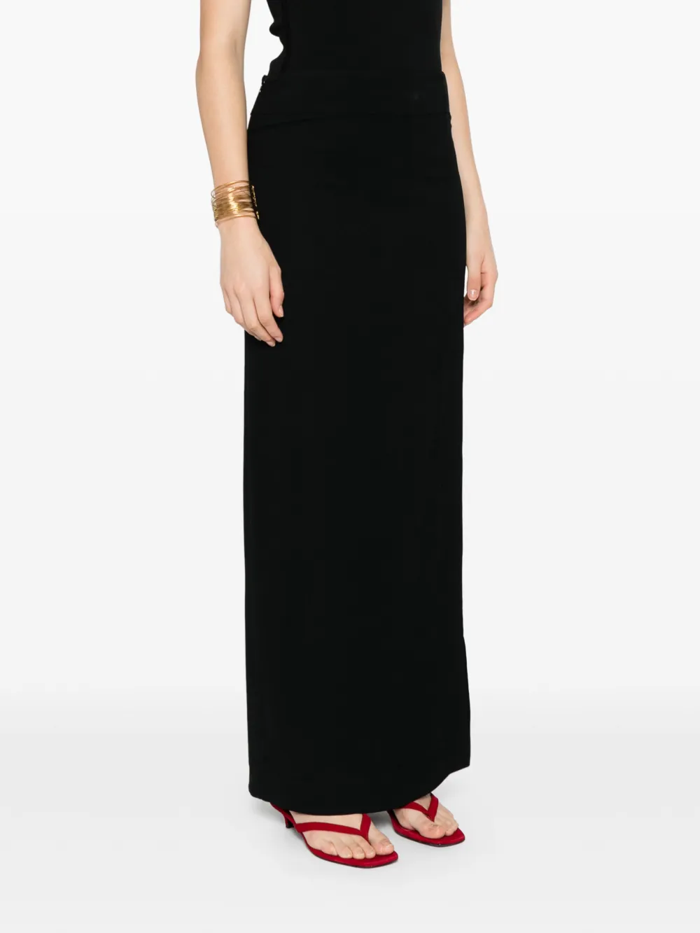 TOTEME High waist rok Zwart