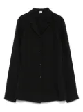 TOTEME notched-collar shirt - Black