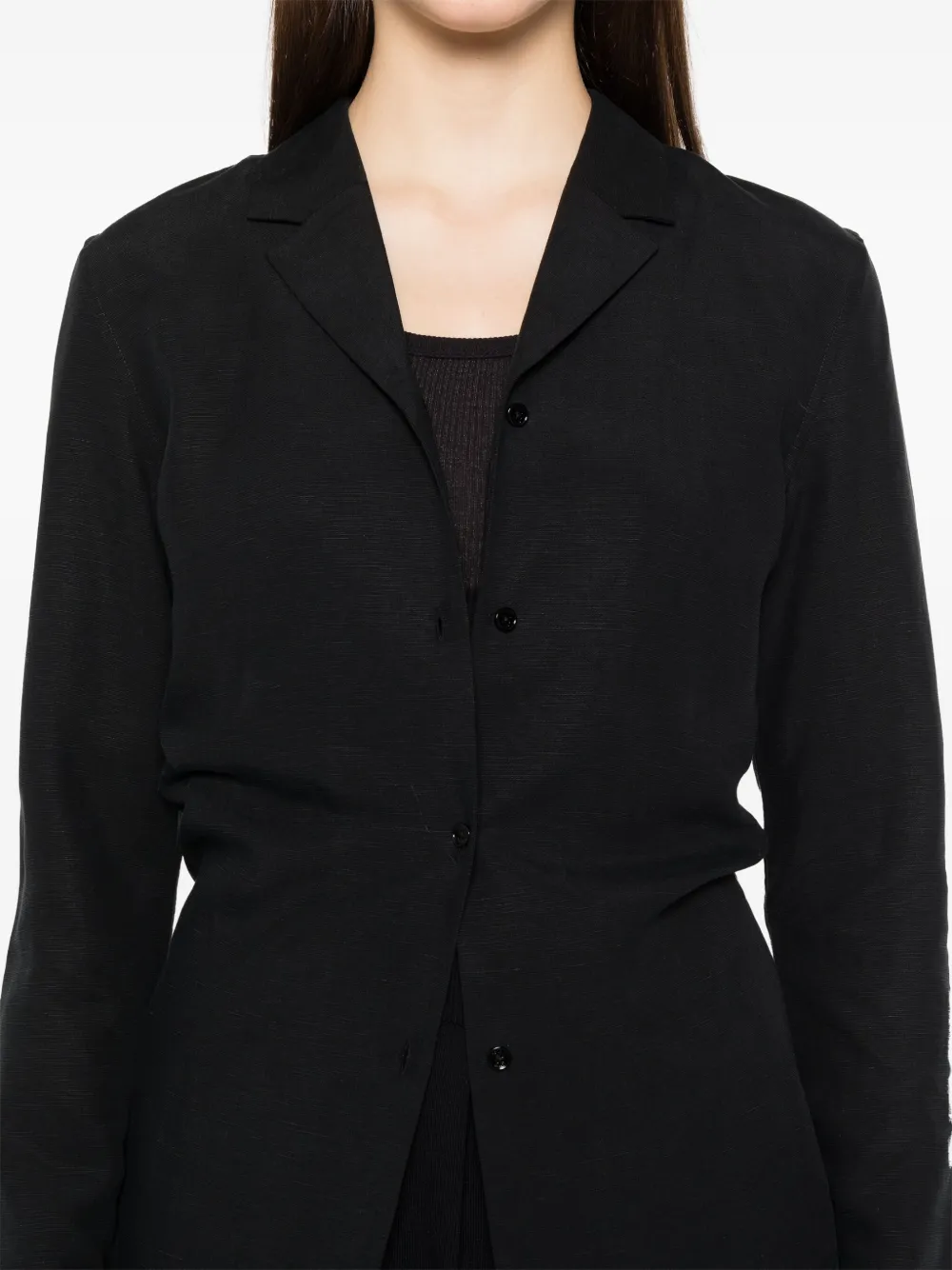 TOTEME Blouse met gekerfde kraag Zwart