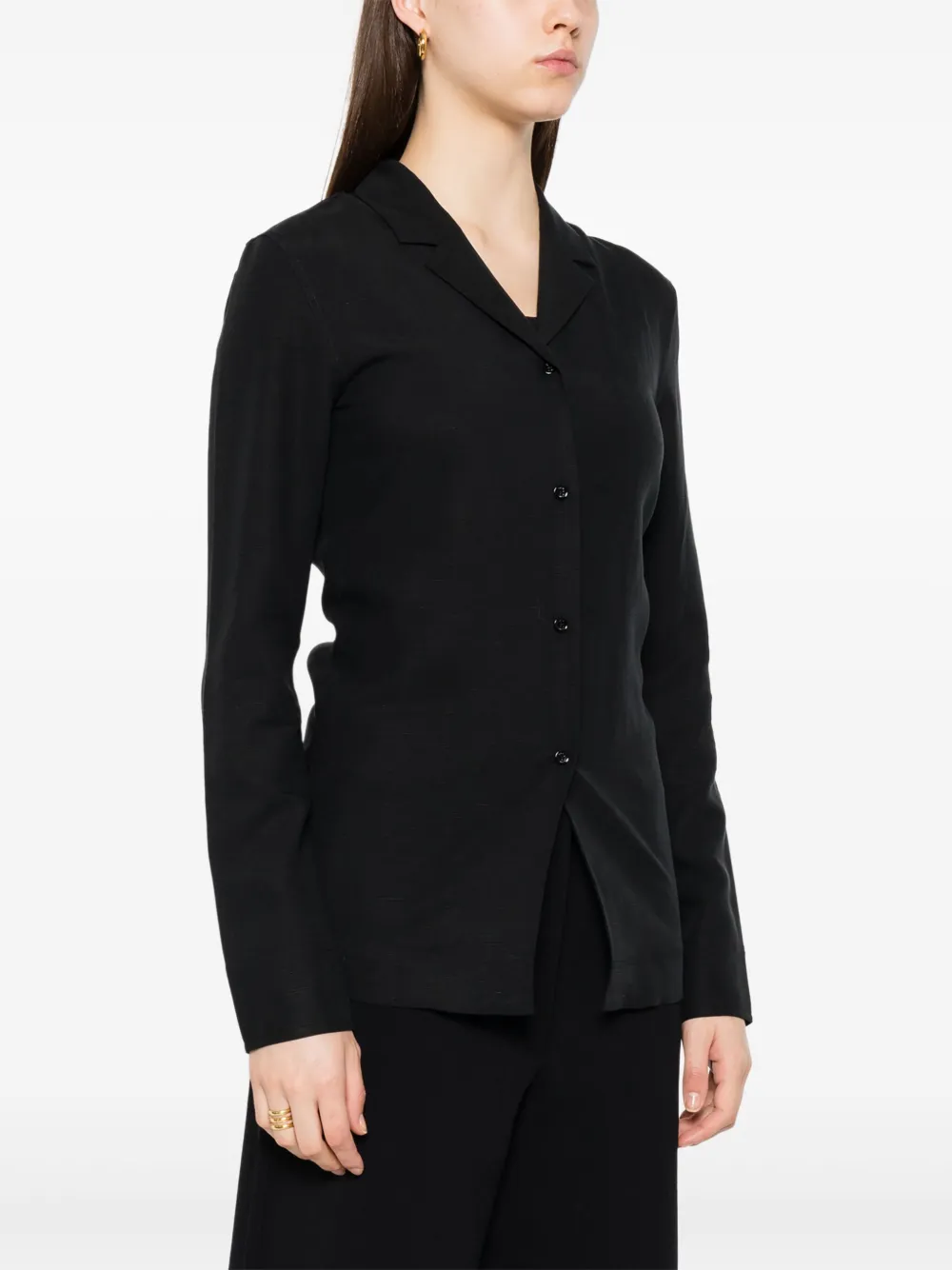 TOTEME Blouse met gekerfde kraag Zwart