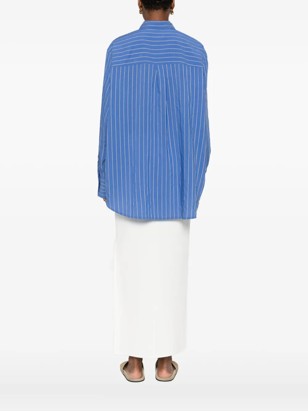 TOTEME Gestreept overhemd Blauw