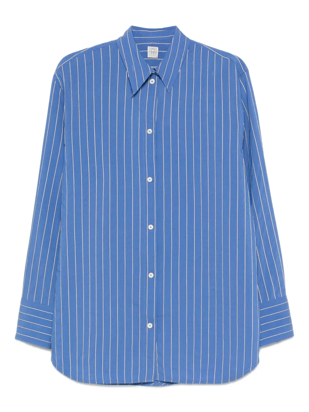 TOTEME Gestreept overhemd Blauw