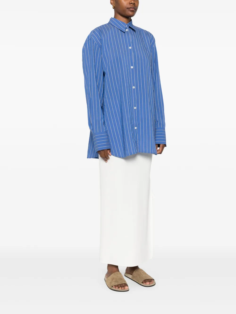 toteme ストライプシャツ TOTEME ストライプ シャツ | ブルー | FARFETCH JP