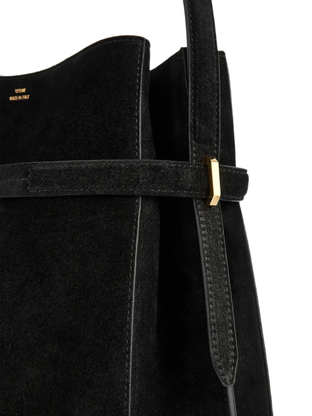 TOTEME Bucket-tas met ceintuur Zwart