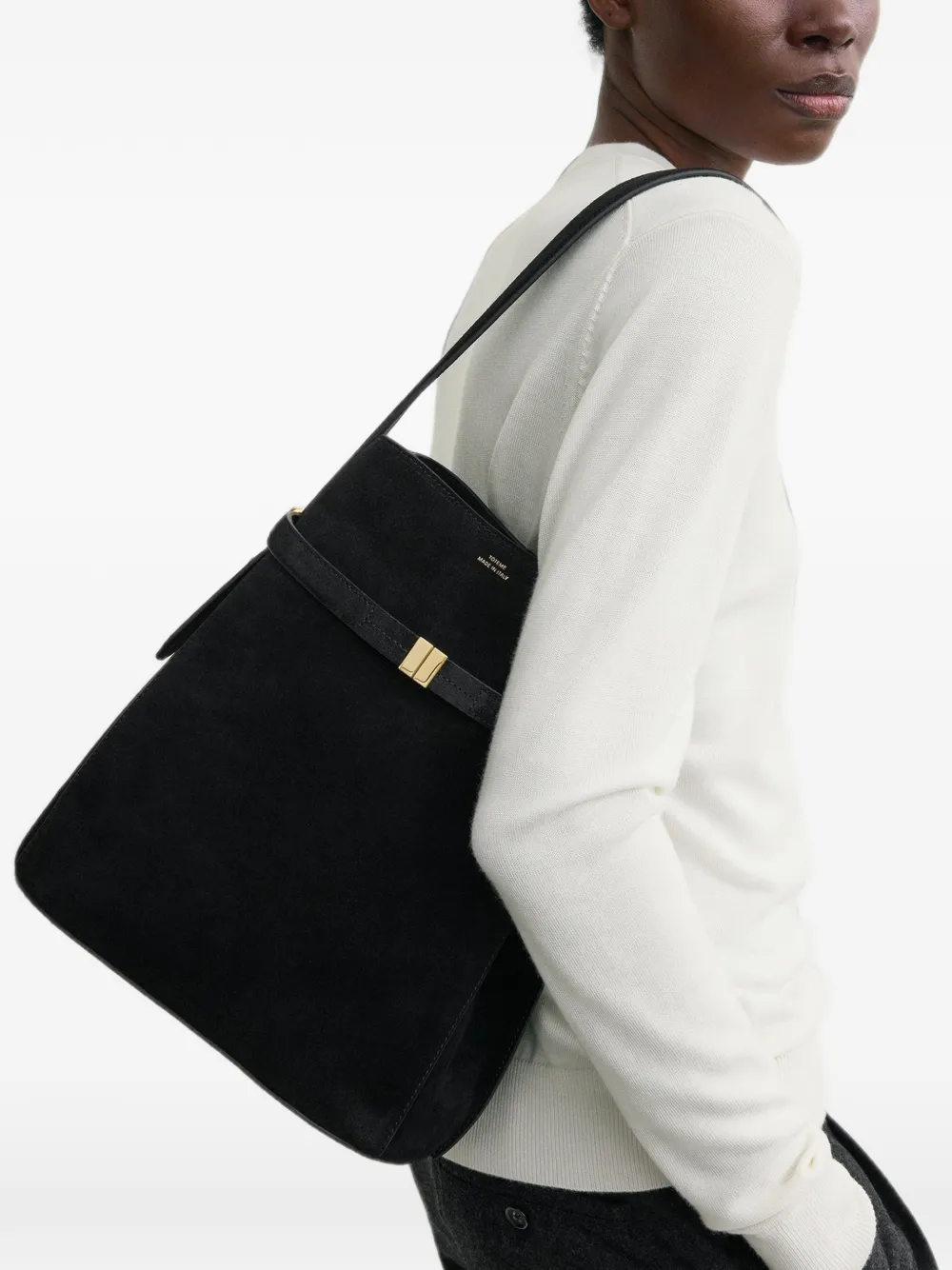 TOTEME Bucket-tas met ceintuur Zwart