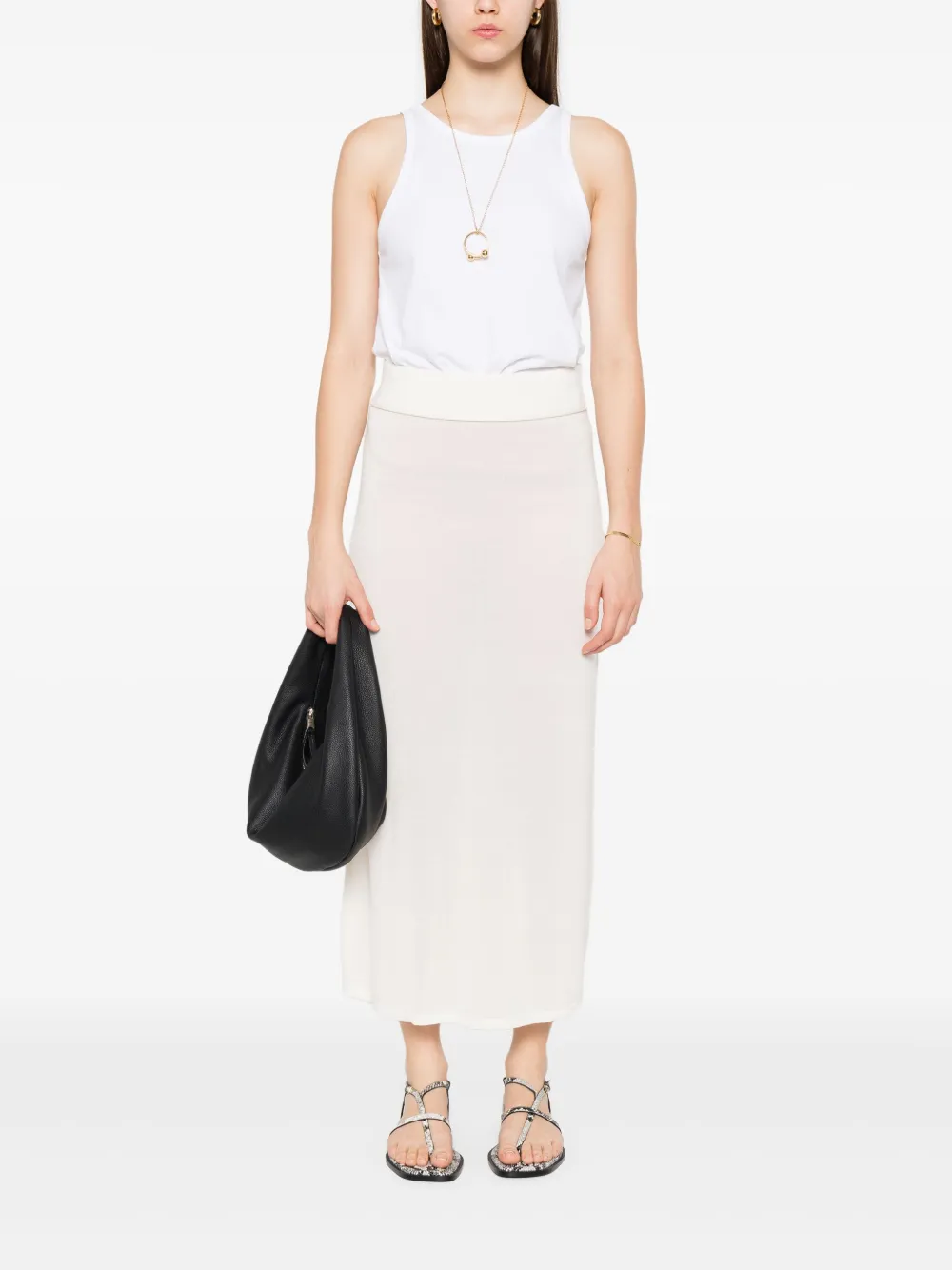 TOTEME knitted skirt - Wit