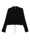 TOTEME drawstring-hem shirt - Black