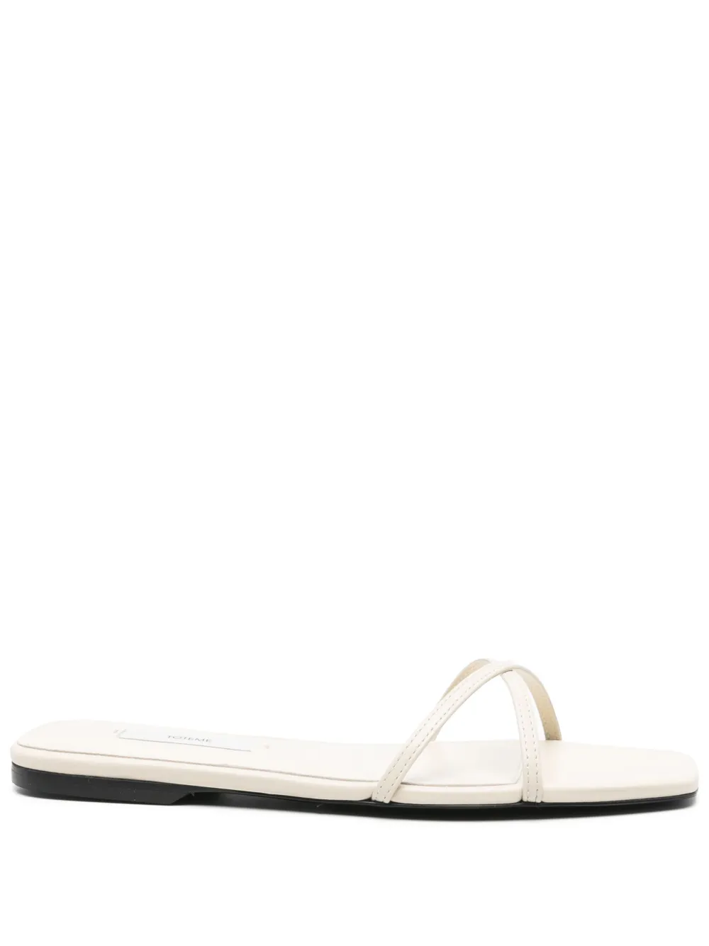 TOTEME leather sandals Neutrals