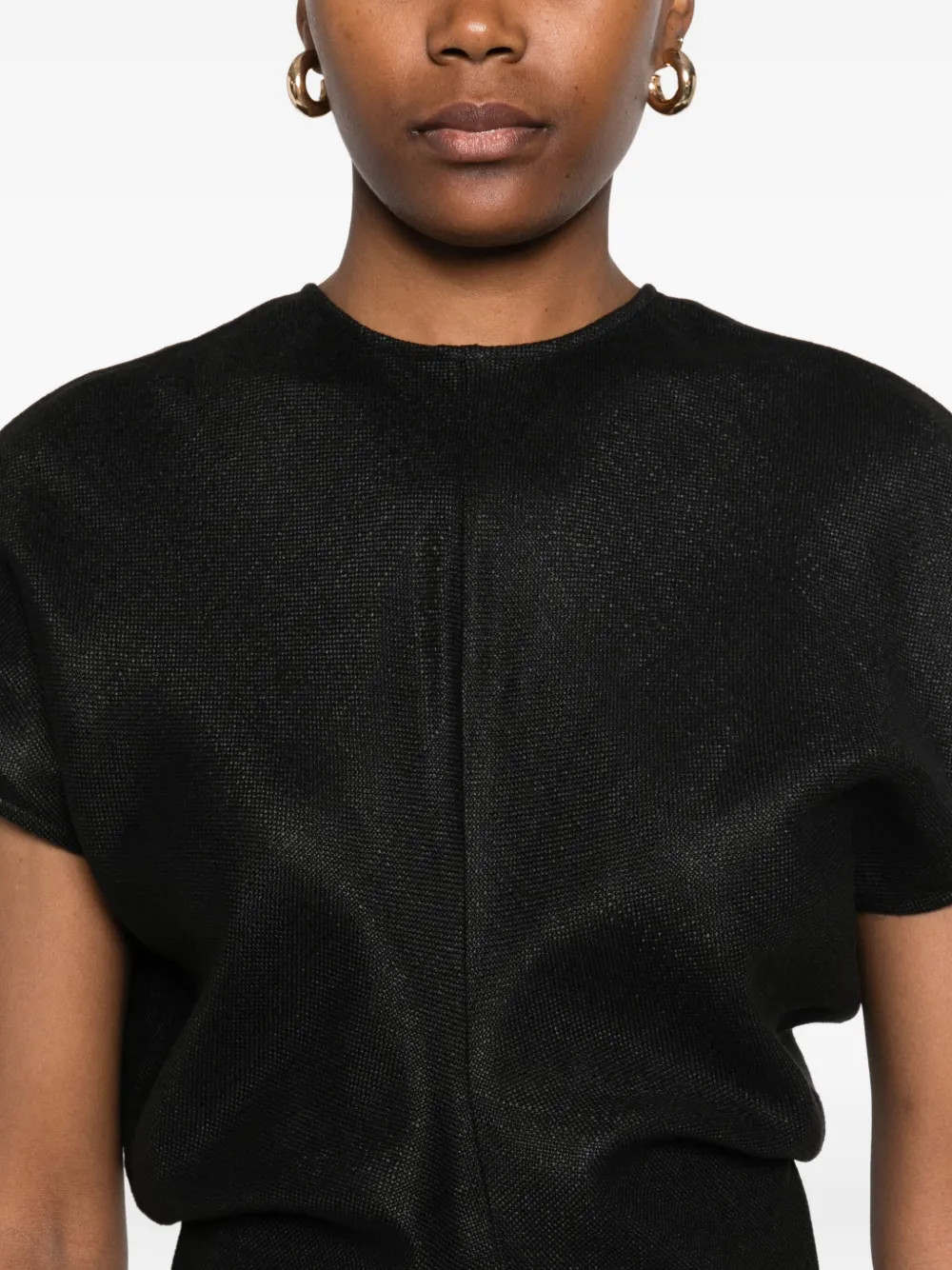 TOTEME Maxi-jurk met soepelvallende taille Zwart