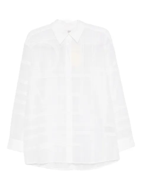 TOTEME geometric-pattern cotton shirt