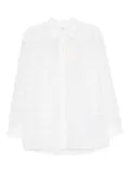 TOTEME geometric-pattern cotton shirt - White