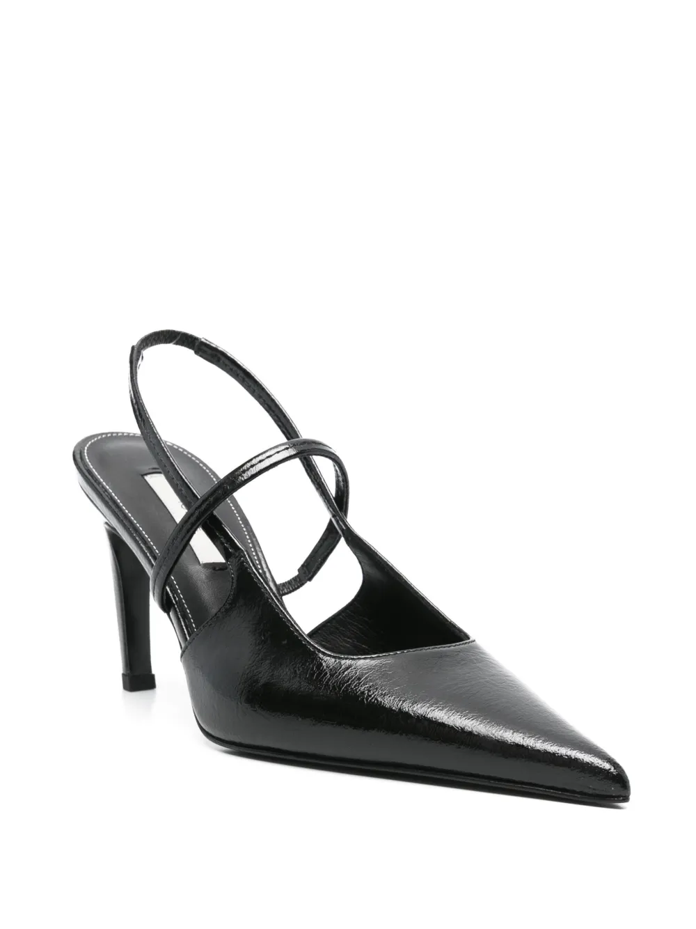 TOTEME 90mm Naplack pumps Black