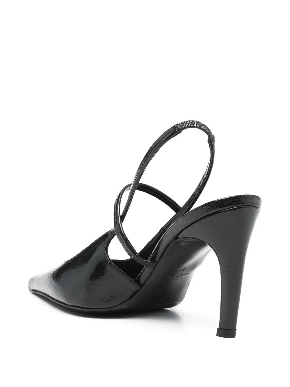 TOTEME 90mm Naplack pumps Black