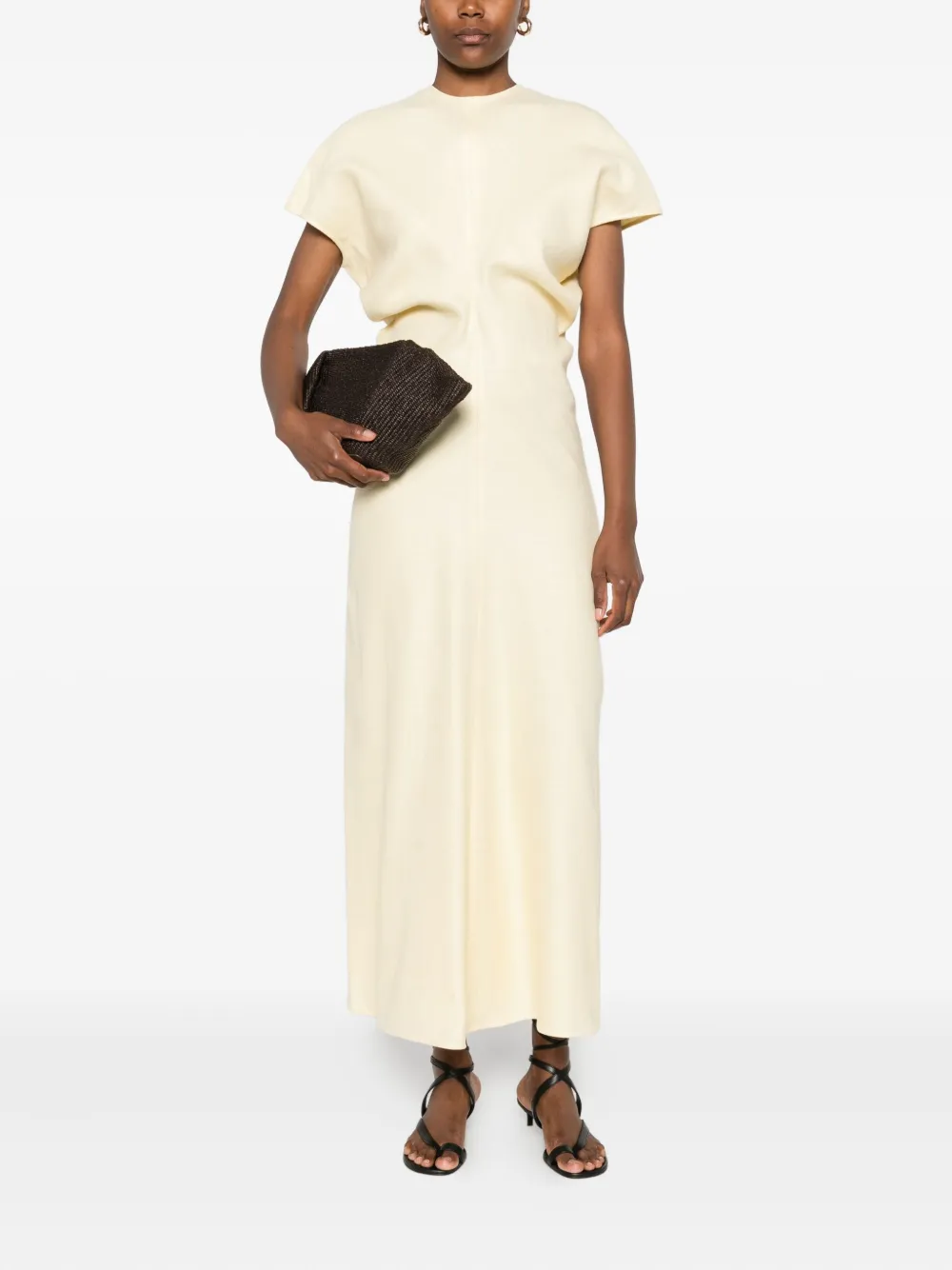 TOTEME Maxi-jurk met soepelvallende taille Beige