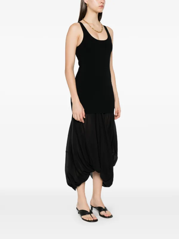 TOTEME Cocoon Tank Dress | Black | FARFETCH BH