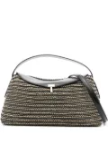 TOTEME woven leather top handle bag - Black