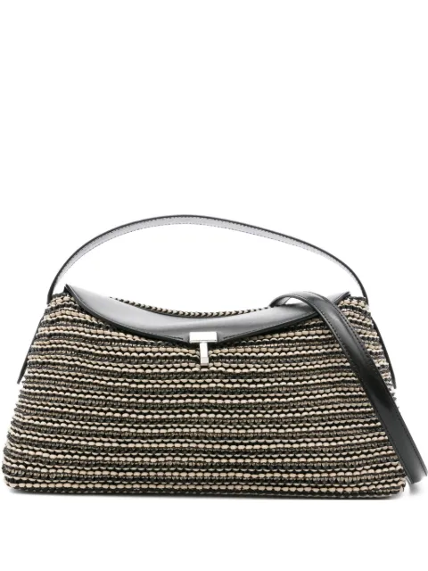 TOTEME woven leather top handle bag