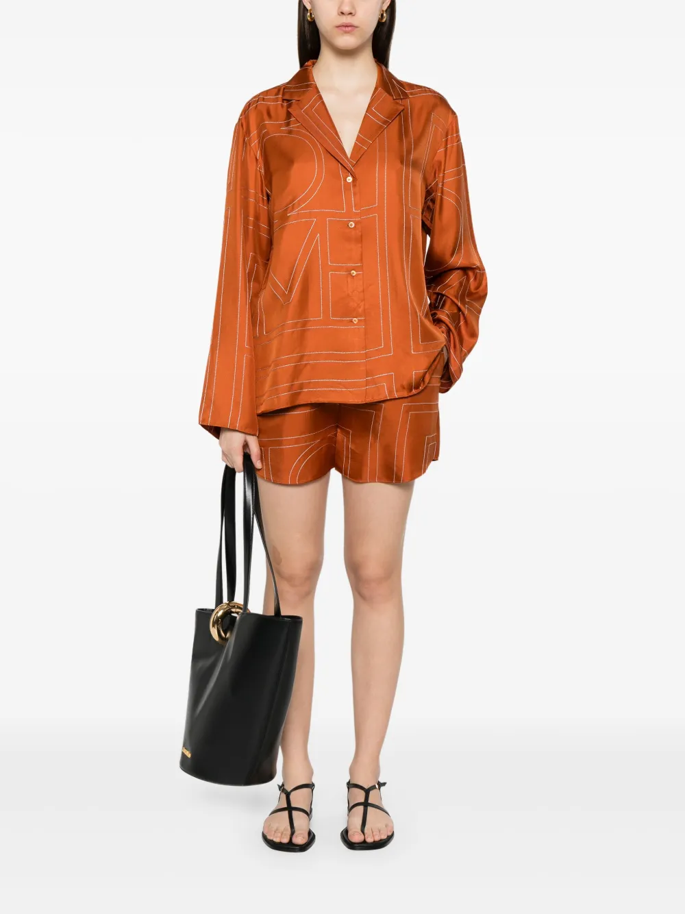TOTEME monogram silk shorts | Short Shorts | Image 2