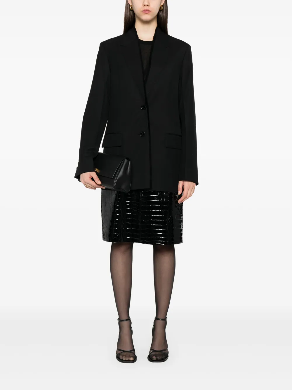 TOTEME raw-lapel blazer | Blazers | Image 2