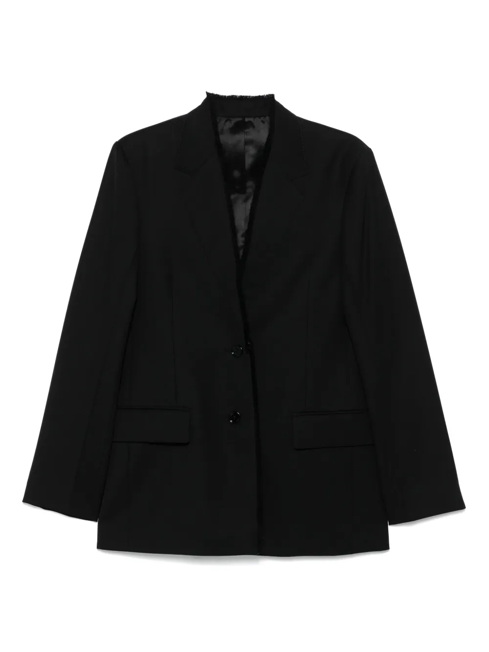TOTEME Blazer met gerafelde revers Zwart