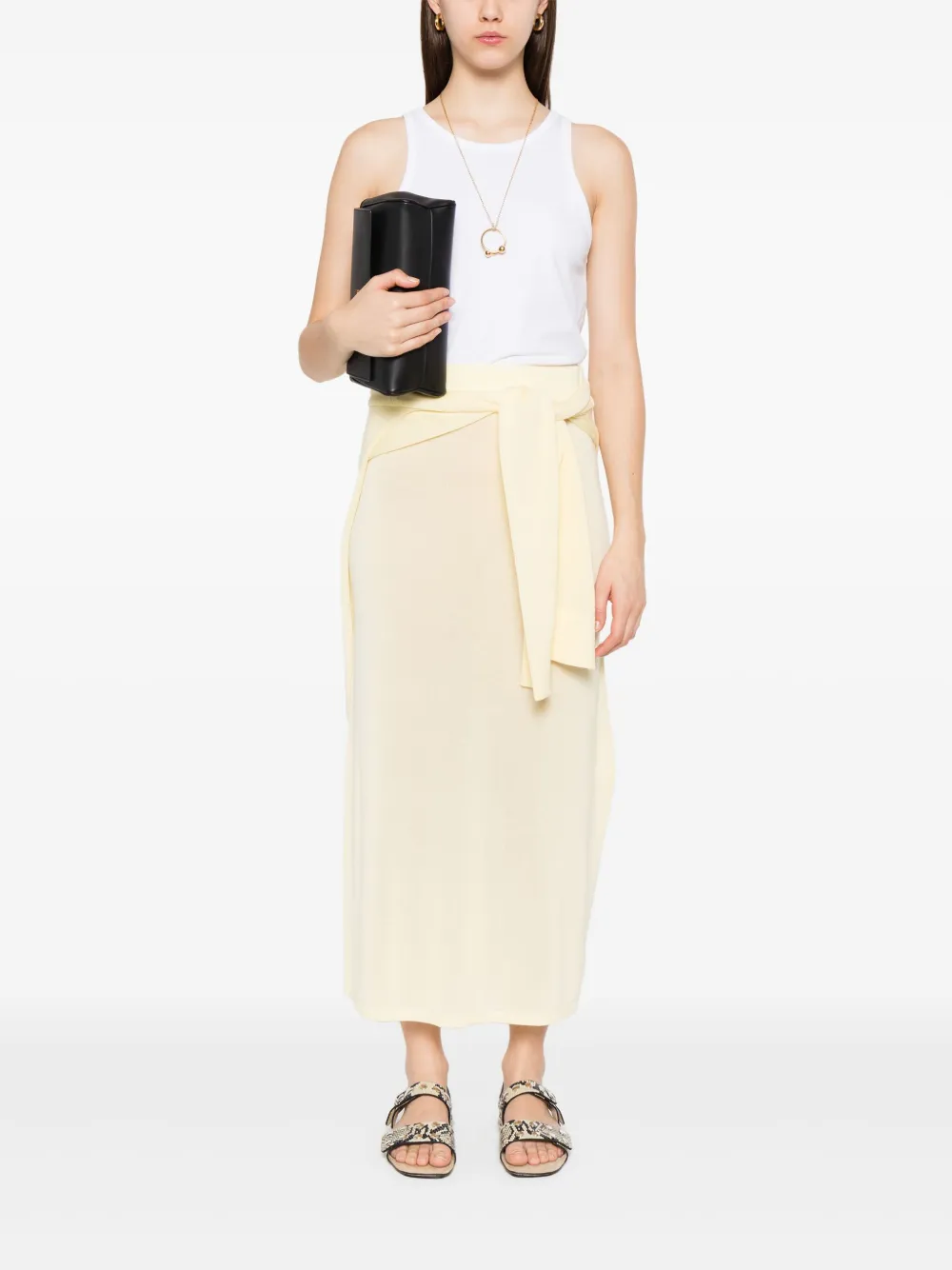 TOTEME knitted skirt - Geel