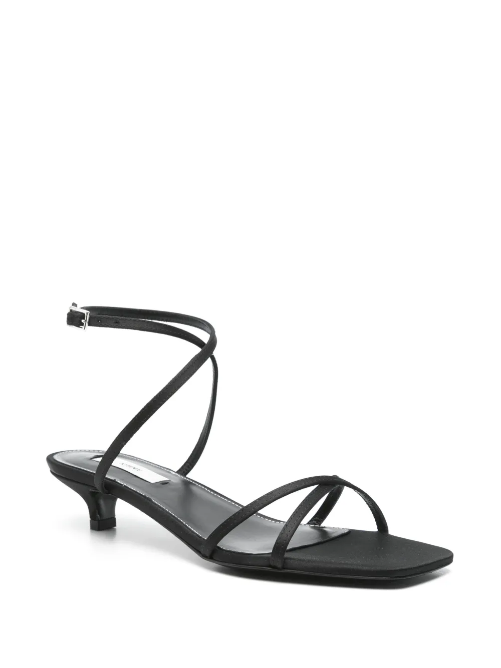 TOTEME 50mm satin crossover sandals | Heeled Sandals | Image 2
