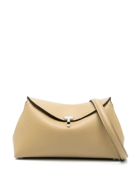 TOTEME T-Lock leather clutch bag