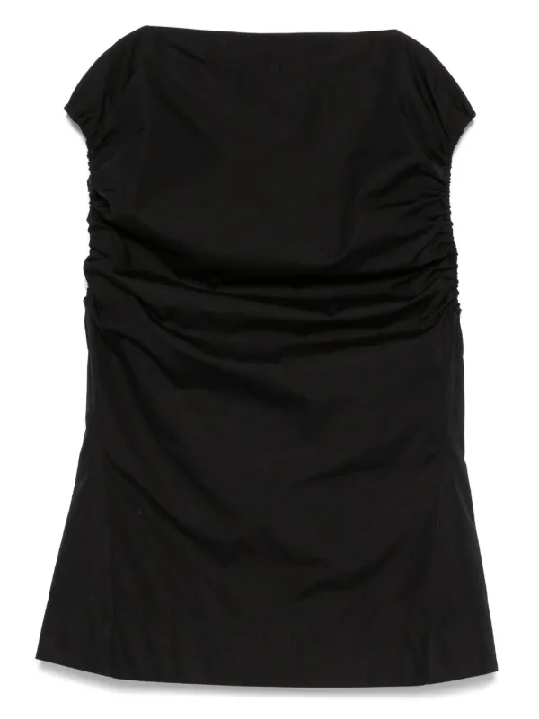 【TOTEME】ギャザートップ TOTEME ギャザー トップ | ブラック | FARFETCH JP