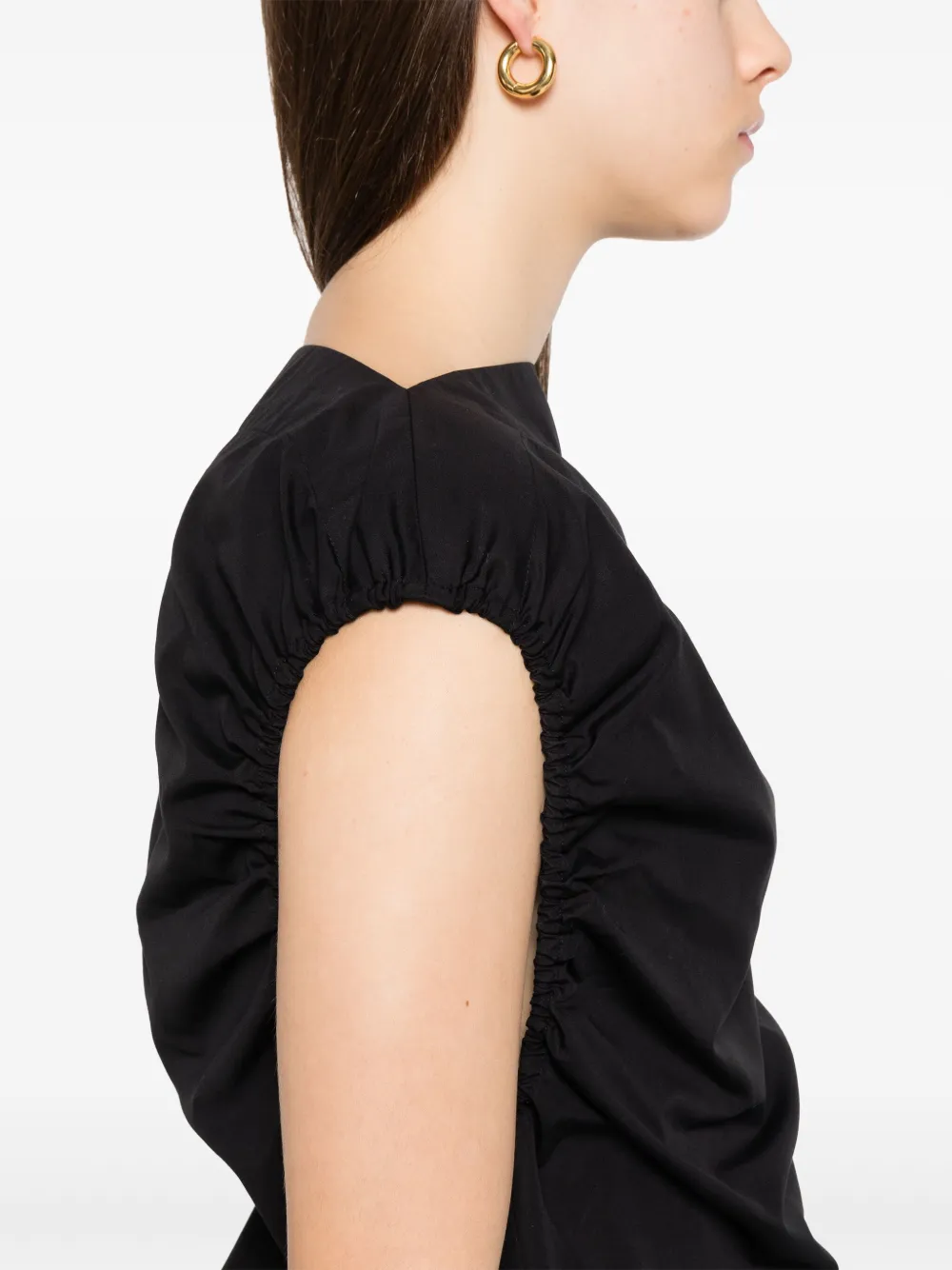 TOTEME Gesmockte top Zwart
