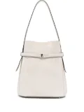 TOTEME belted suede bucket bag - Grey