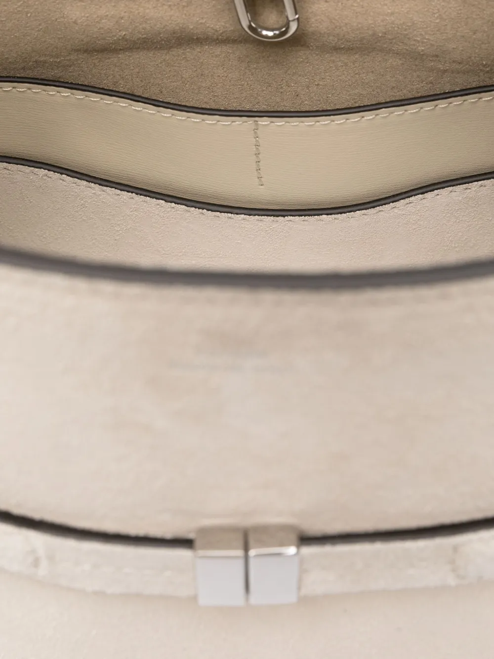 TOTEME Suède bucket-tas met riem Grijs