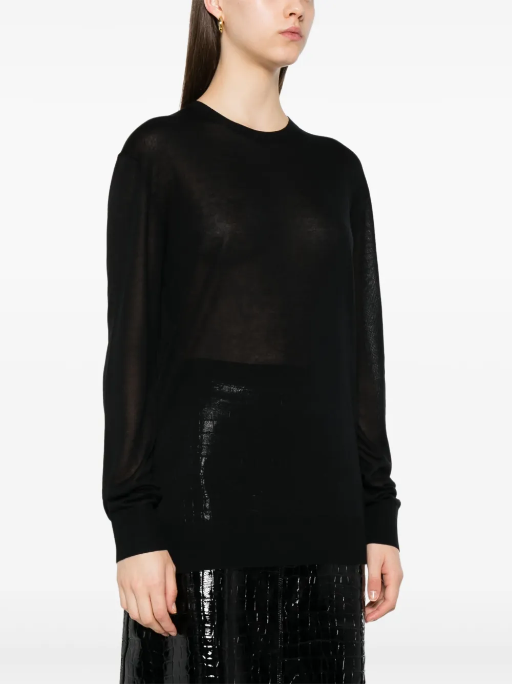 TOTEME T-shirt met lange mouwen Zwart