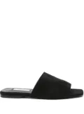 TOTEME velour-leather sandals - Black