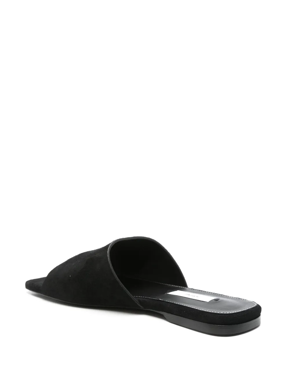 TOTEME velour-leather sandals Black