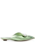 Casadei Blade flat mules - Green