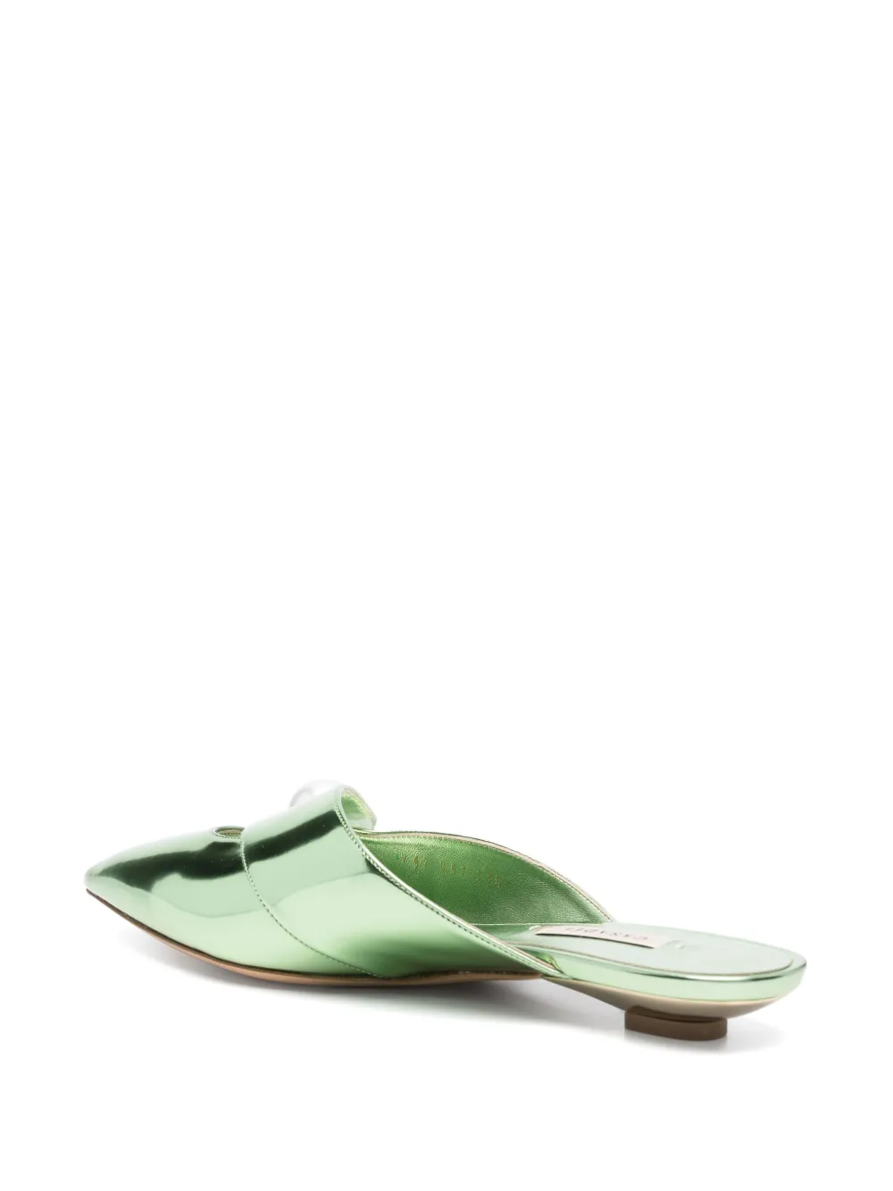 Casadei Blade platte muiltjes Groen