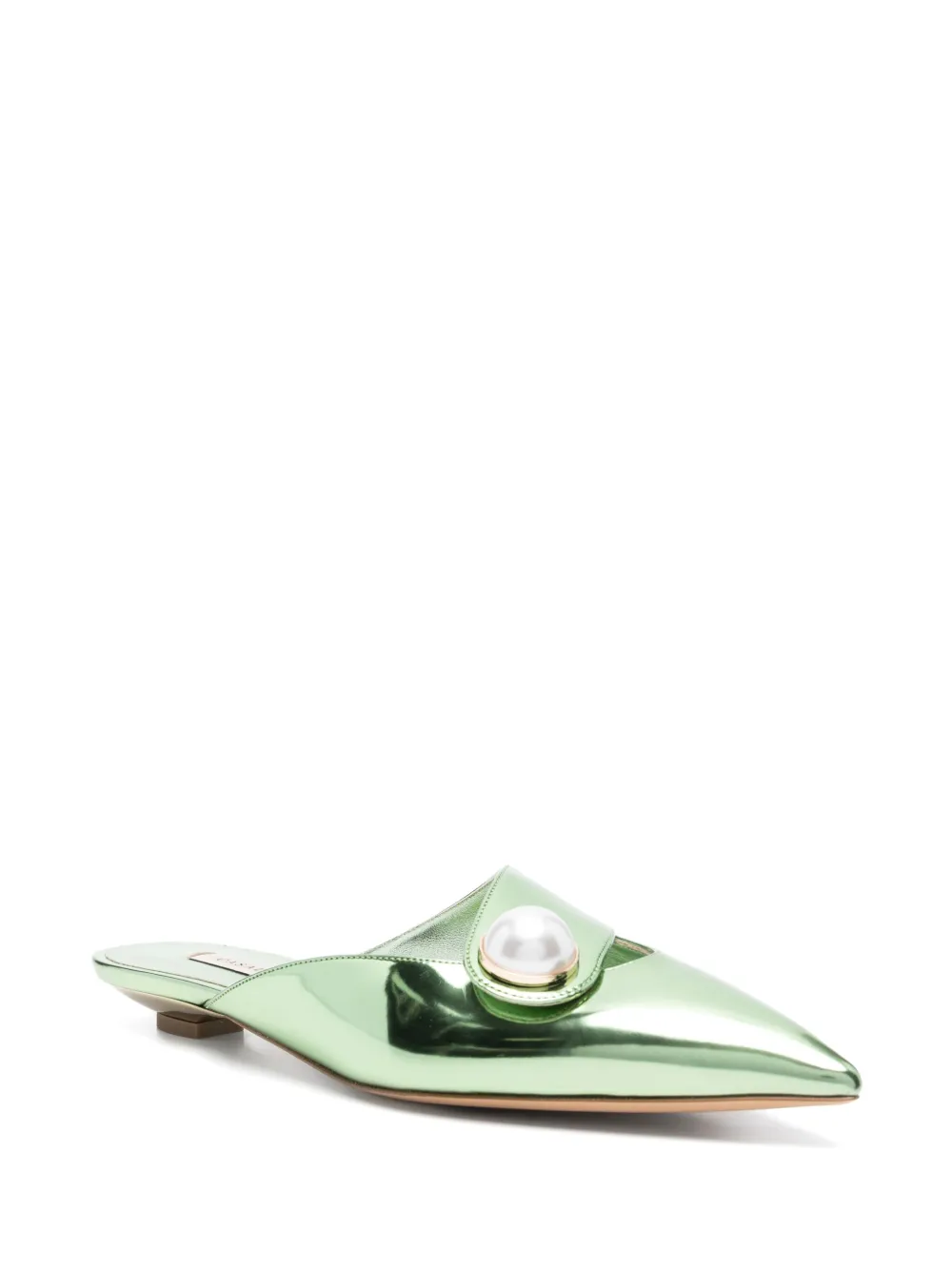 Casadei Blade platte muiltjes Groen