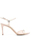Casadei 80mm crystal-embellished sandals - Pink