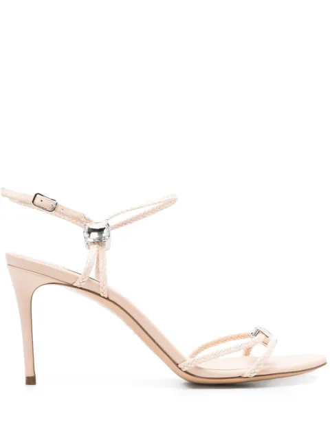 Casadei sandalias con detalles de cristal y tacón de 80mm