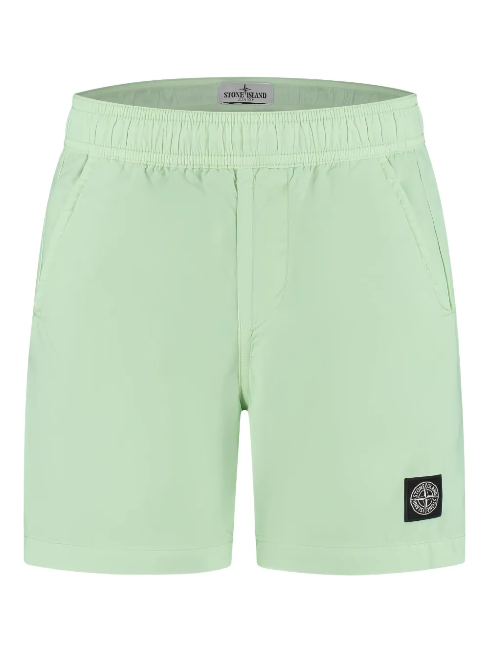 Stone Island Junior logo-appliqué swim shorts | Green | Image 1