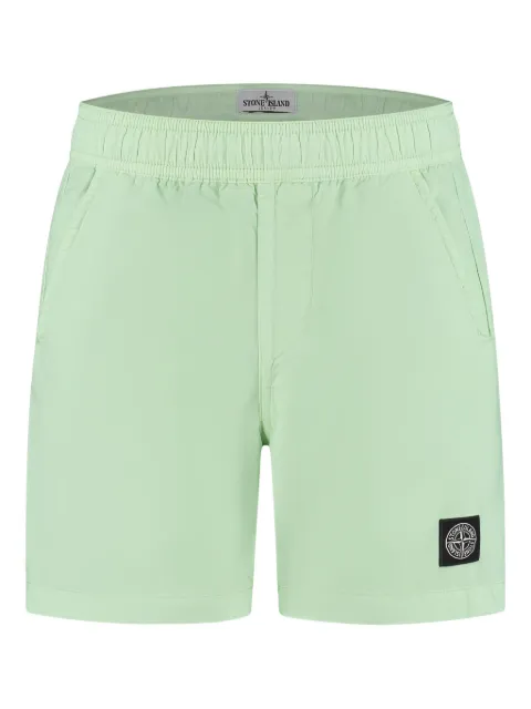 Stone Island Junior logo-appliqué swim shorts 